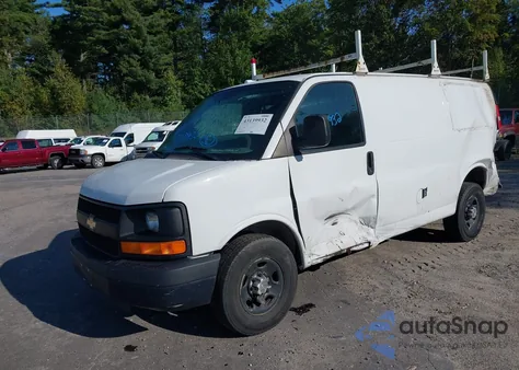 2013 Chevrolet Express 2500 Work Van из США, поврежденный, VIN 1GCWGFCA3D1158572